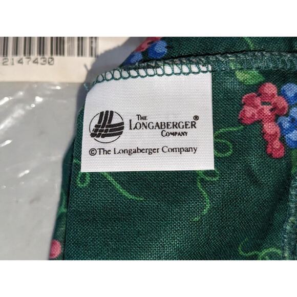 Longaberger Green Berry Fruit Medium Fabric Liner Square -0923 - Picture 2 of 3